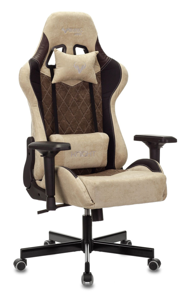 Кресло игровое Бюрократ VIKING 7 KNIGHT BR FABRIC коричневый текстиль/эко.кожа крестовина металл/пластик #1