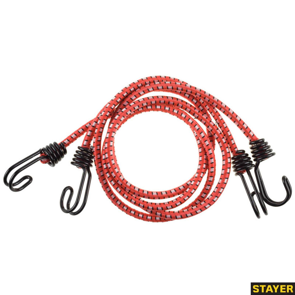 Шнур резиновый крепежный (багажная резинка) STAYER 1000 мм, 8 мм, 2 шт., 40506-100  #1
