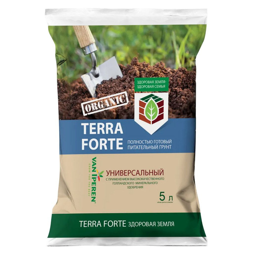 Грунт универсальный 5л "Terra Forte (Здоровая Земля)" 40х24х3см, с ...