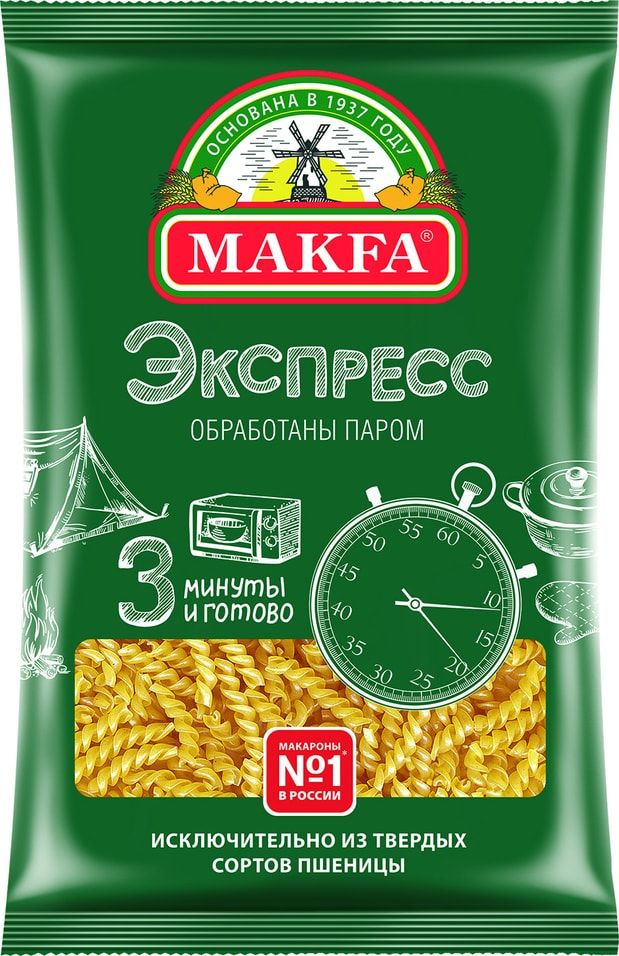 Макароны Makfa Спиральки экспресс 400г #1