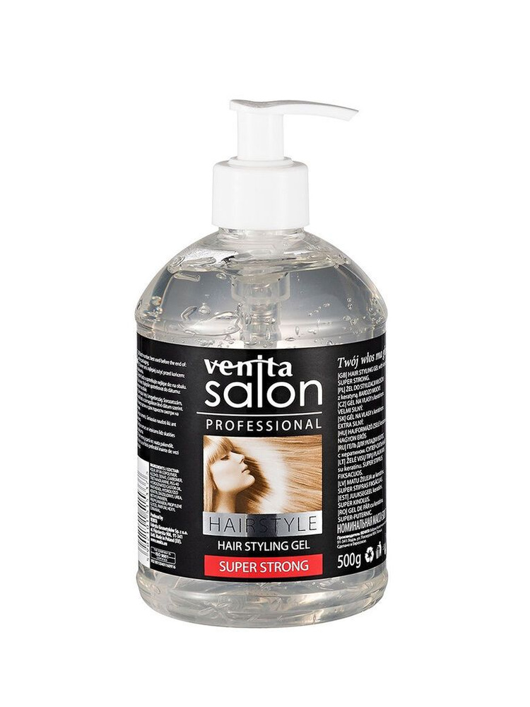 Гель для волос Venita Salon Super Strong, 500г #1