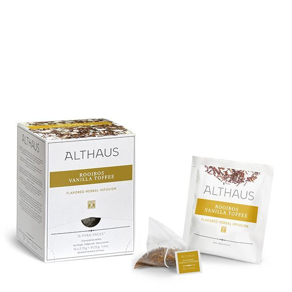 Чайный напиток  Althaus Rooibus Vanilla Toffee 2,75гр.,коробка 15 пак. #1