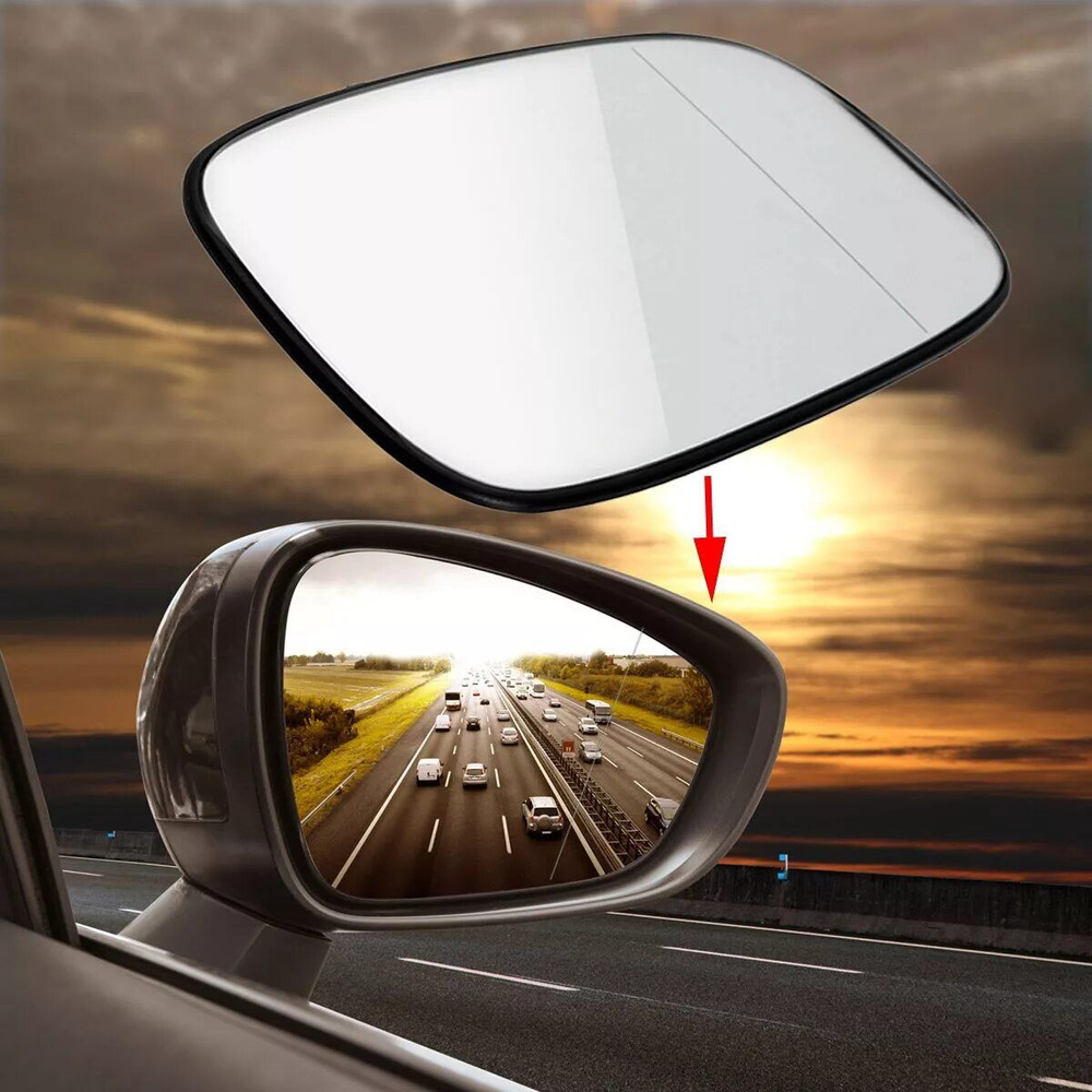 Зеркало, Стекло зеркала Шевроле Авео Т300 с обогревом CHEVROLET AVEO T300 2011- левая водительская сторона #1