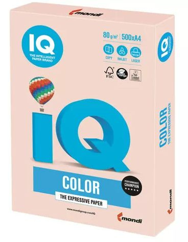 Бумага IQ Color 80г Pale SA24 (темно-кремовый) офисная цветная 500л. для всех видов принтеров и творчества, #1