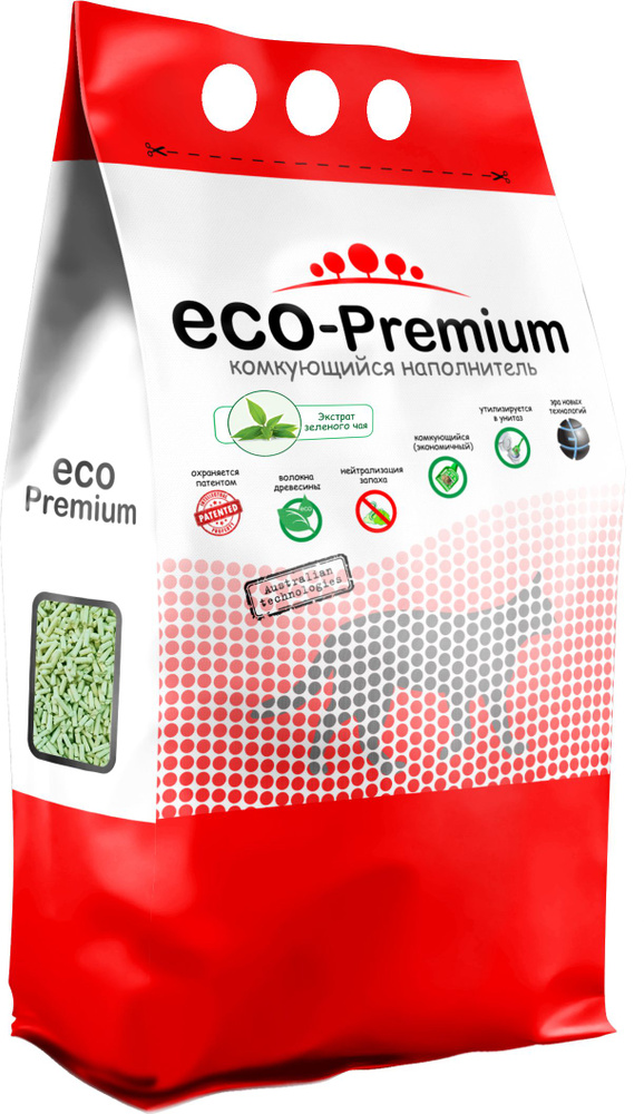 Наполнитель для кошачьего туалета eco premium