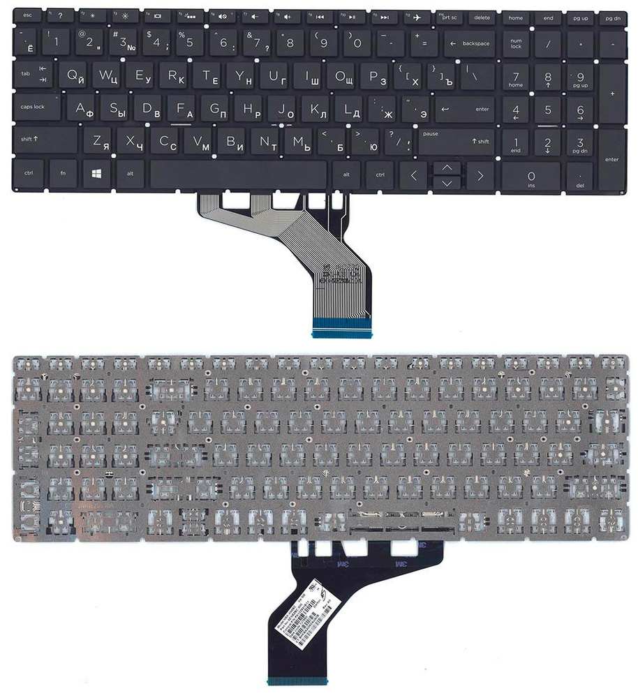 Клавиатура HP Pavilion 15-db000 серий (чёрная) #1