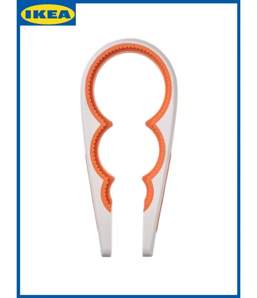 Открывалка для банок IKEA, кремовый/ярко-оранжевый,21 см. UPPFYLLD.  #1