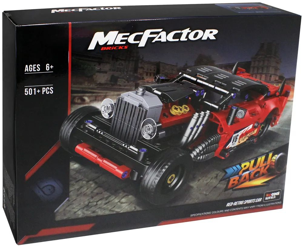 Конструктор MecFactor "Red-Retro Sport Car" / 501 элемент #1