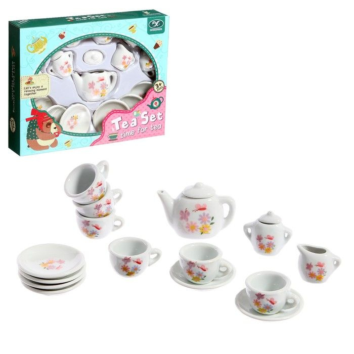 Набор керамической посуды "Чайный сервиз", 15 предметов / 9193292  #1