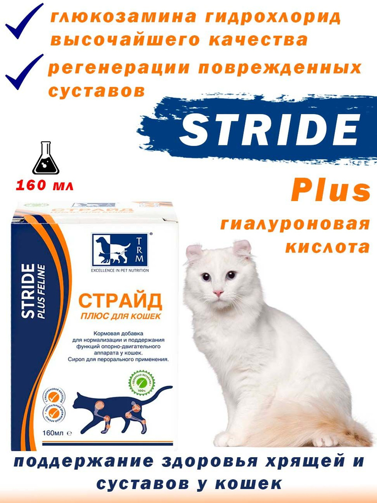 Stride Plus Страйд Плюс для кошек 160 мл #1