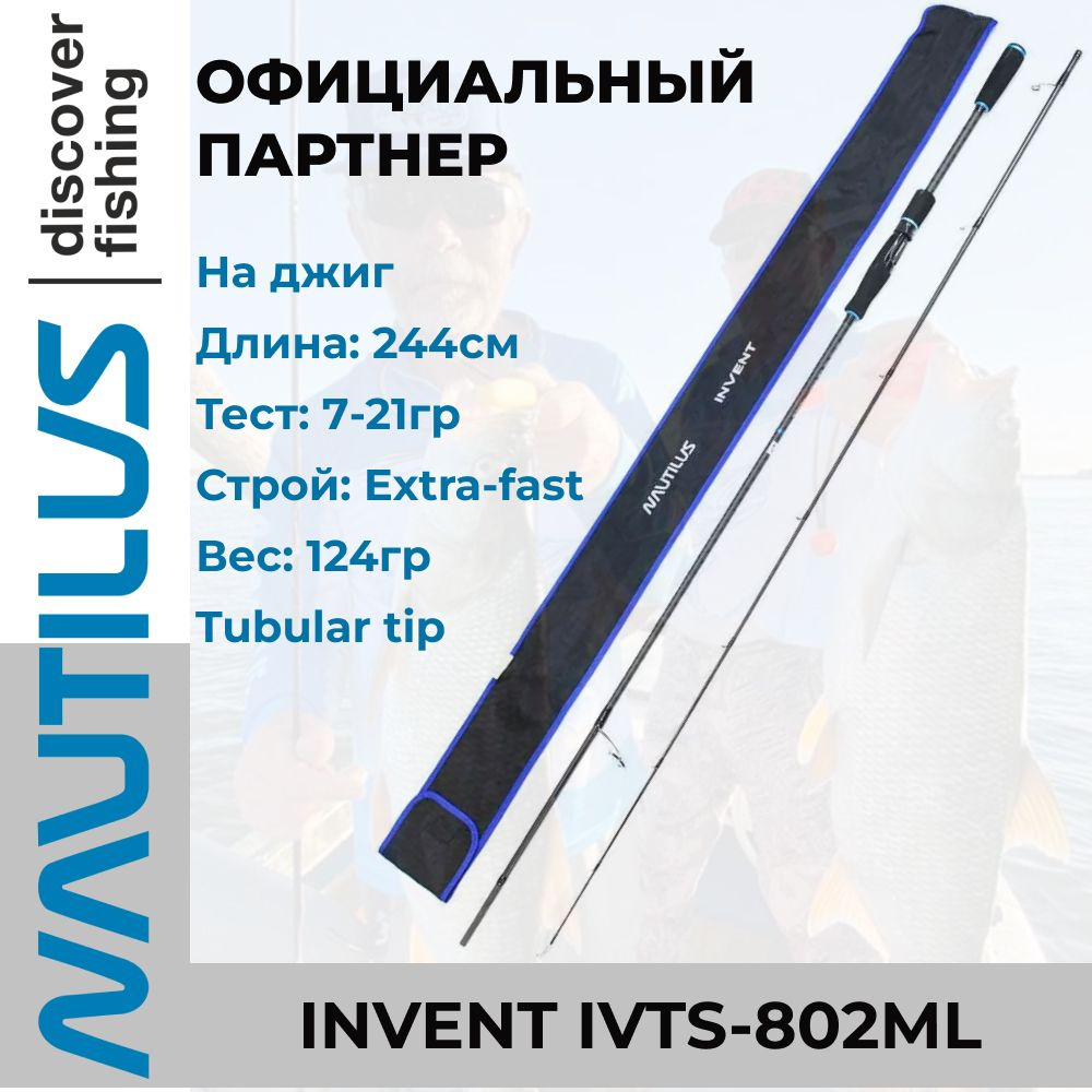 Спиннинг Nautilus Invent 244см 7-21гр #1