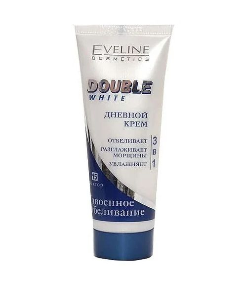 Eveline Cosmetics Крем для лица 3в1 Double White Отбеливающий, ДНЕВНОЙ, 75 мл  #1