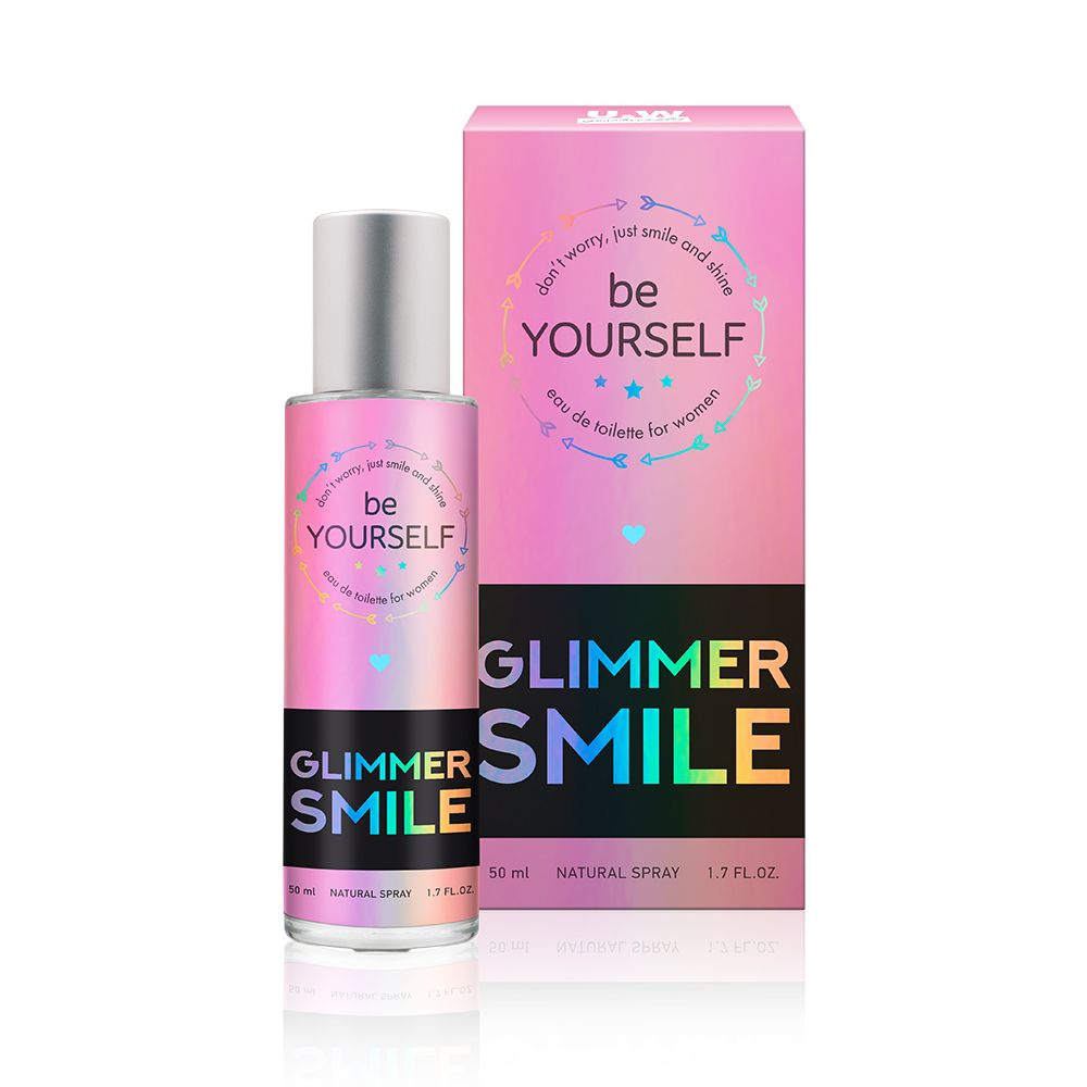 Туалетная вода женская Be Yourself Glimmer Smile, 50мл #1