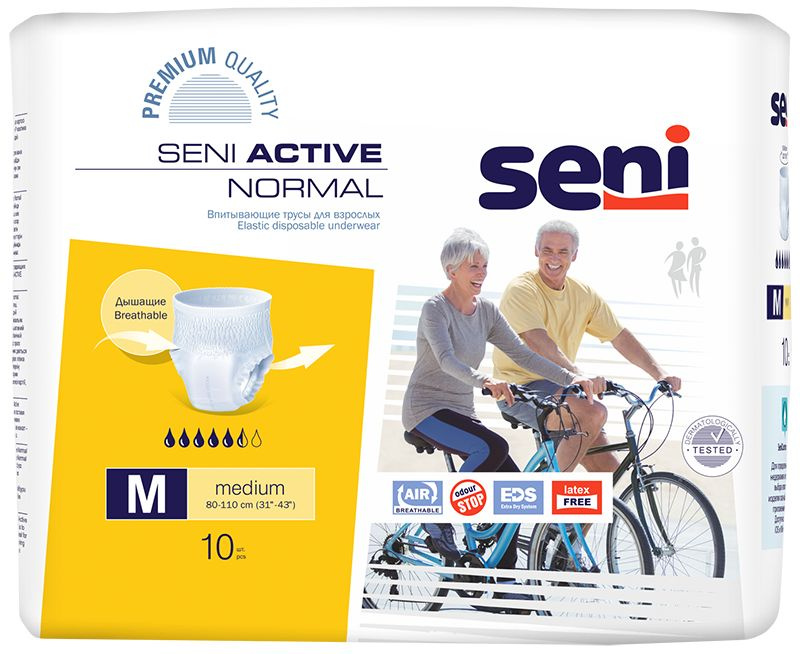 Seni Active Normal, трусы впитывающие (M), 10 шт. #1