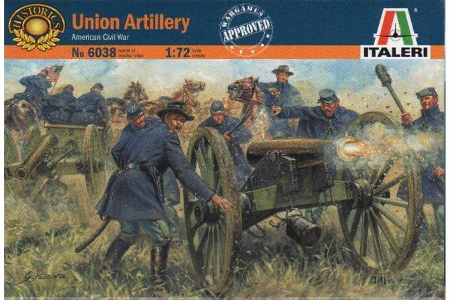 Военно-историческая миниатюра Italeri 6038ИТ Солдатики Union Artillery (American Civil War)  #1