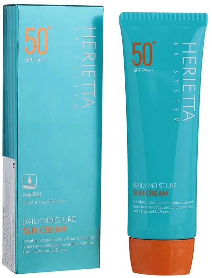 Herietta Daily Moisture Sun Cream SPF50 + PA +++ крем для лица солнцезащитный (70мл.)  #1