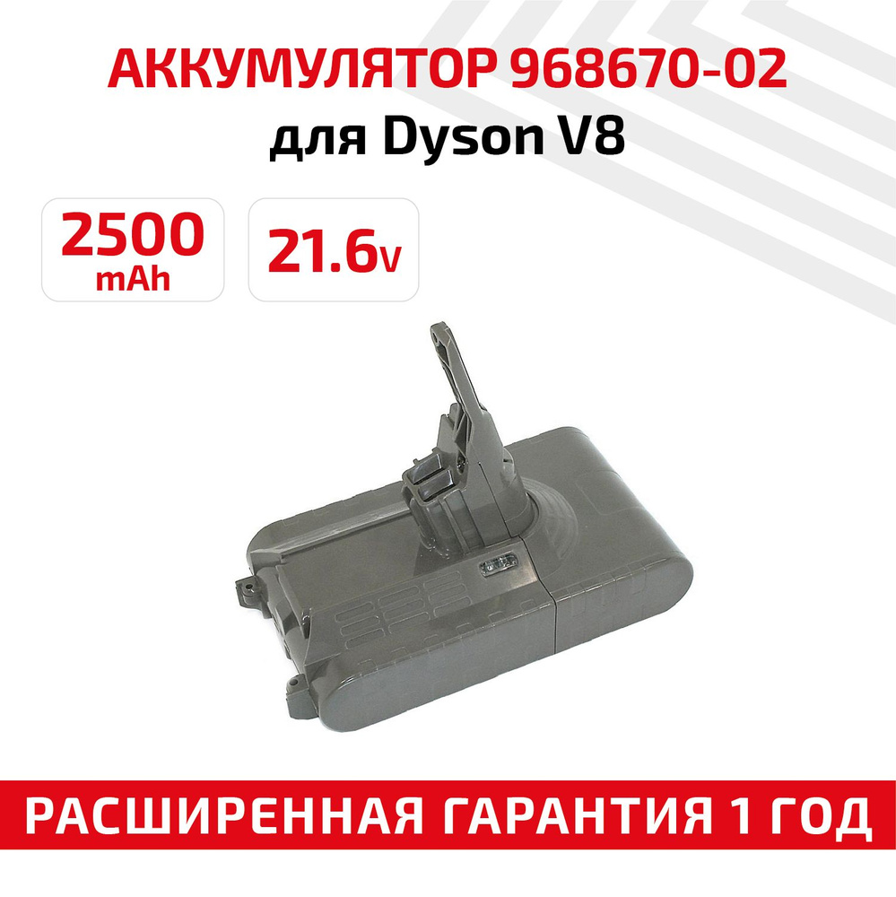 Аккумулятор 968670-02 для вертикального пылесоса V8 (SV10, SV10E), 21.6V, 2500mAh, Li-ion  #1