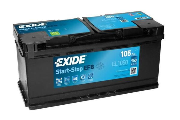 Аккумулятор автомобильный Exide Start-Stop EFB EL1050 (105 A/h), 950A R+ #1