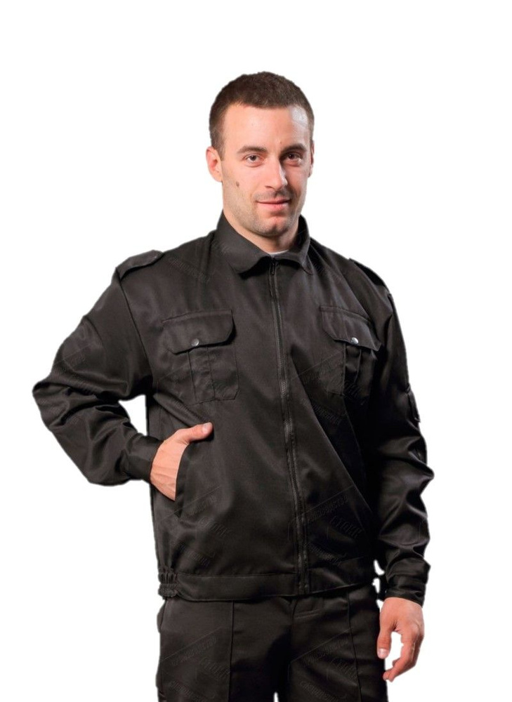 Костюм Дозор (тк.Смесовая,210) брюки, черный (44-46; 170-176) / костюм охранника / форма охранника  #1