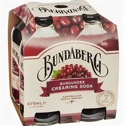 Напиток газированный Bundaberg Burgundee Creaming Soda (Бандаберг Крем-Сода Бургундия), 375 мл * 4 шт, #1