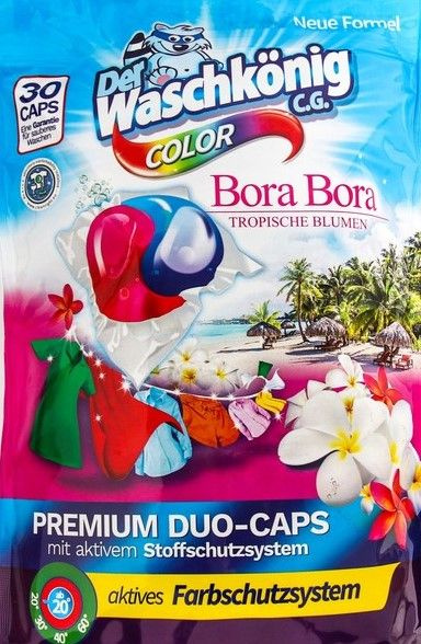 Der Waschkonig C.G. Duo-Caps Color Bora-Bora Капсулы для стирки цветного белья, 30 шт  #1