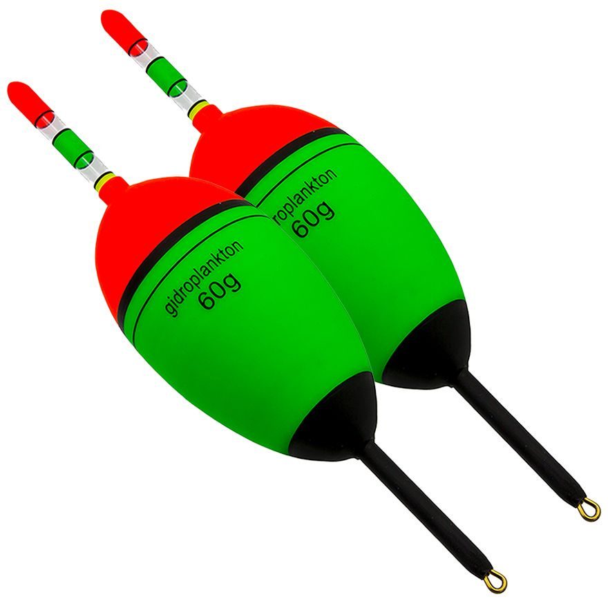 Поплавок (2 шт) Гидропланктон для ловли Толстолоба (EVA, с усиленным килем, грузопод. 60 г) 551279  #1
