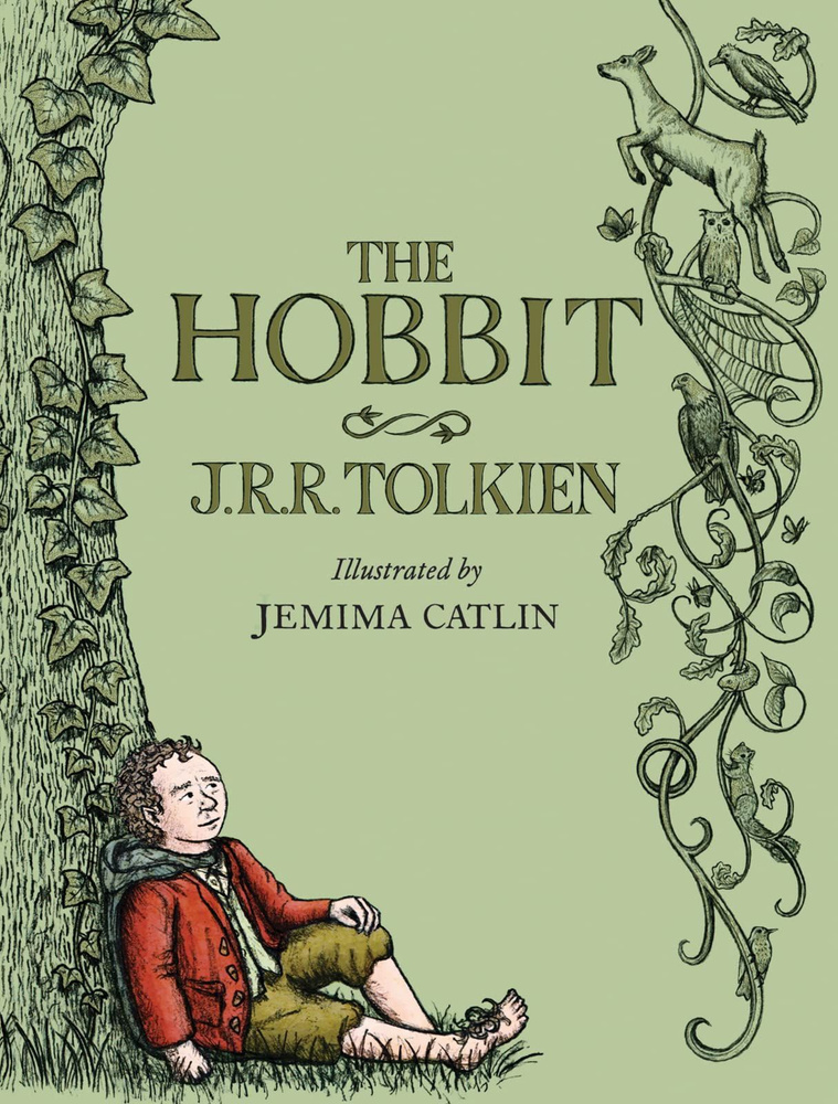 The Hobbit by J.R.R. Tolkien, Illustrated by Jemima Catlin "Иллюстрированная книга Хоббит: 150 красочных #1