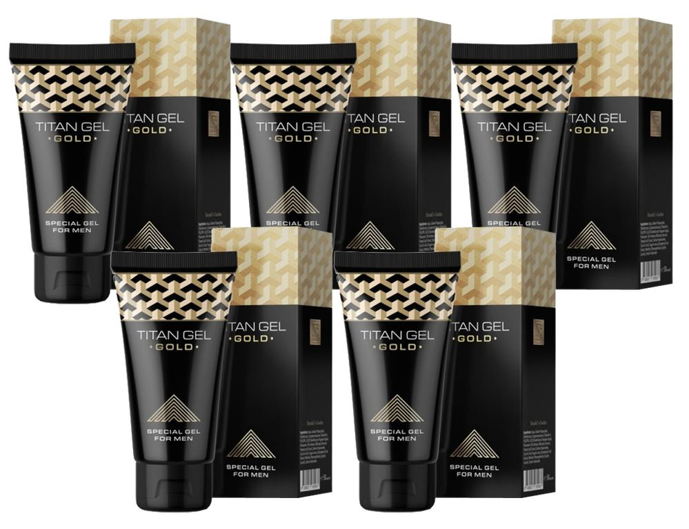 Титан Гель Голд для увеличения члена / TITAN GEL GOLD. Набор 5 шт.  #1