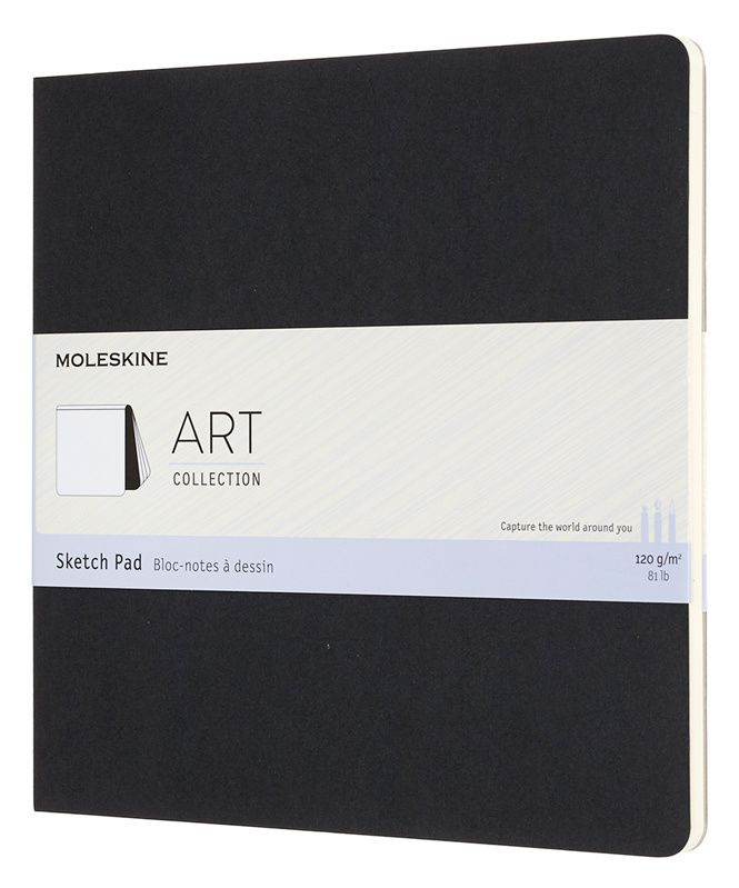 Блокнот для рисования Moleskine ART SOFT SKETCH PAD ARTSKPAD5 48 стр. 19x19 cм, черный  #1