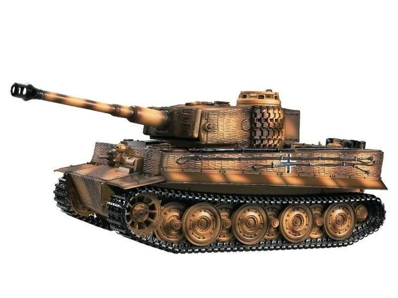 P/У танк Taigen 1/16 Tiger 1 (Германия, поздняя версия) дым (для ИК боя) V3 2.4G RTR  #1