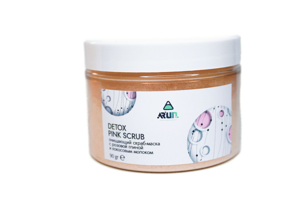 AR"UN DETOX PINK SCRUB очищающий скраб-маска с розовой глиной и кокосовым молоком  #1