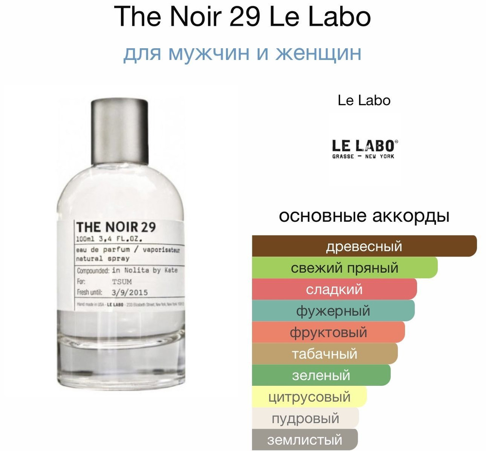 Le Labo Вода парфюмерная The Noir 29 100 мл #1