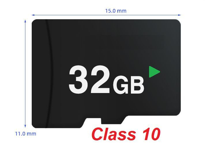 Карта памяти 32 GB micro SD Class 10 Карта памяти микро СД 32 Гб без адаптера для телефона, фотоаппарата #1