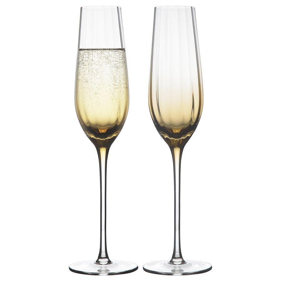 Набор бокалов для шампанского Gemma Amber, 225 мл, 2 шт. #1