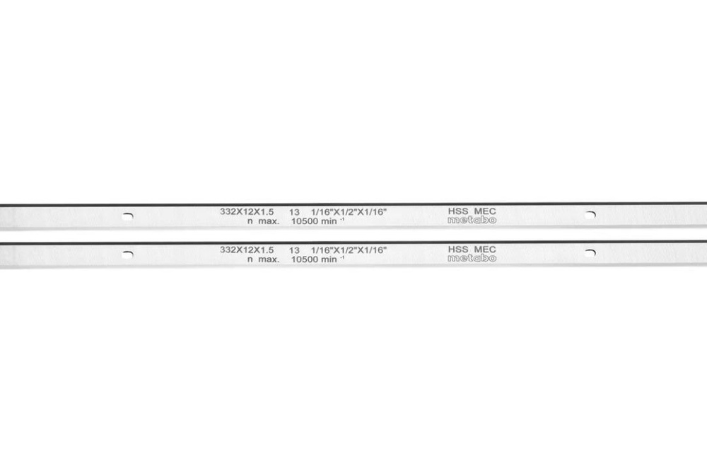 Ножи рубанка 2 шт. (332x12x1.5 мм) для рейсмусных станков DH 330; DH 316 Metabo 0911063549  #1