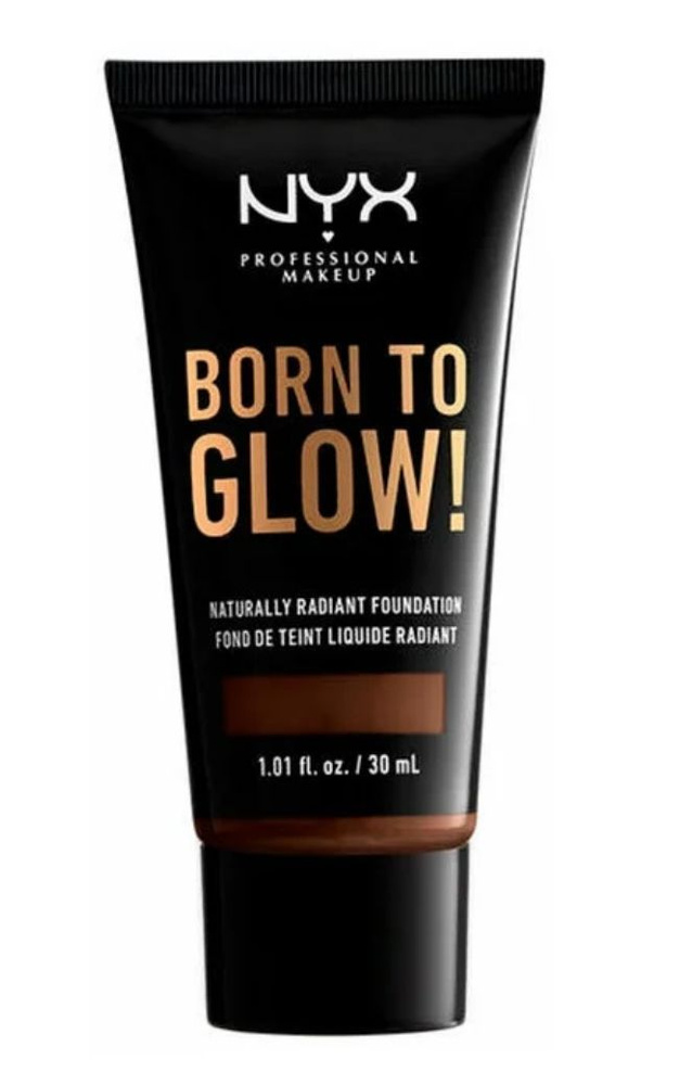 NYX professional makeup Тональный крем Born to glow!, 30 мл, оттенок: chestnut #1