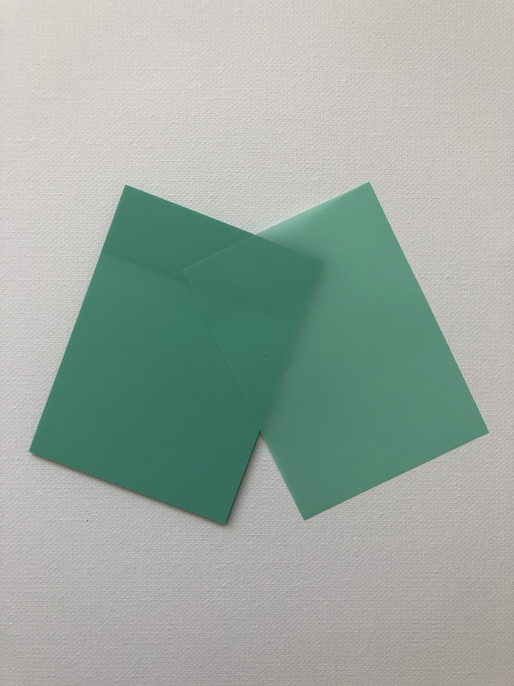 Блок самоклеящихся закладок 70*95 мм, 1 набор по 50 шт, полу-прозрачные, зеленые  #1