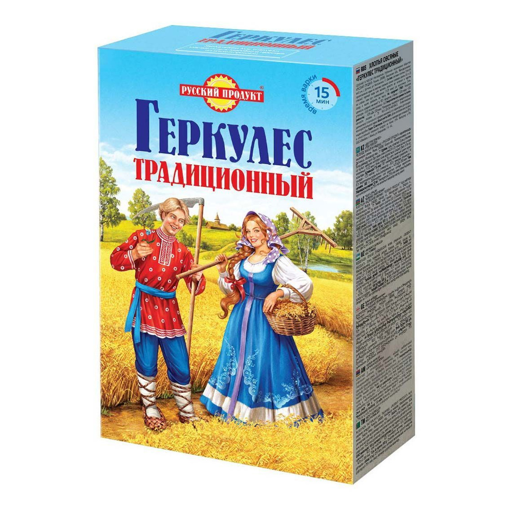 Хлопья Русский Продукт Геркулес традиционный овсяные 500 г  #1