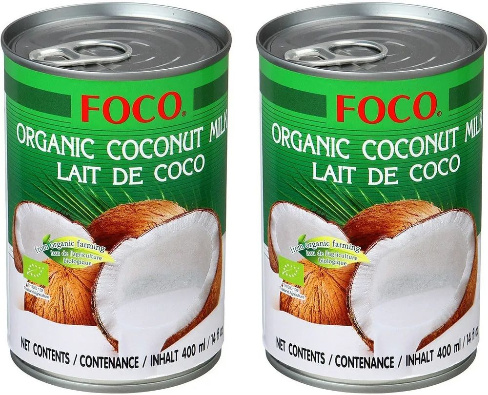 Органическое кокосовое молоко FOCO, 0,4 л х 2 шт #1