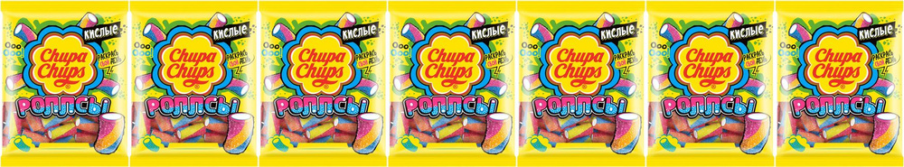 Мармелад Chupa Chups Роллсы жевательный, комплект: 7 упаковок по 70 г  #1