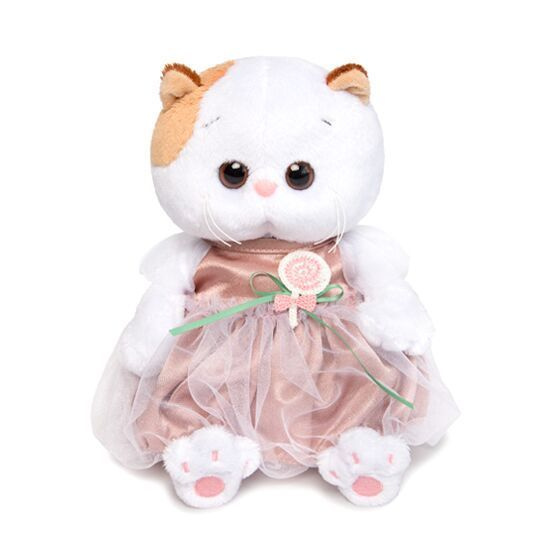 Мягкая игрушка BUDI BASA Кошка Ли-Ли BABY в платье с леденцом 20 см  #1
