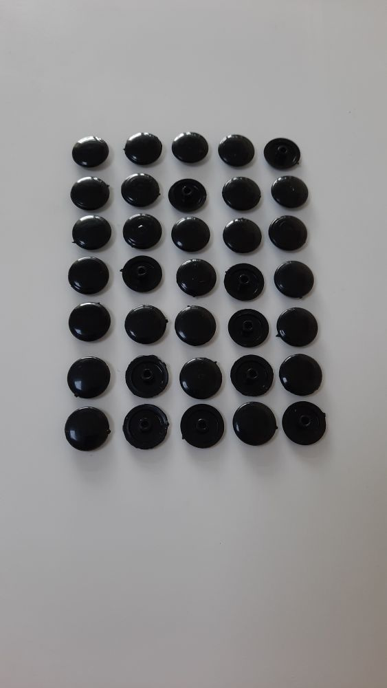 Заглушка евровинта (конфирмата) под шестигранник 4мм , чёрная, d15мм  #1