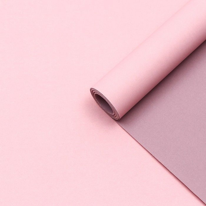 Бумага упаковочная крафт, нежно-розовый-капучино 0,67 х 10 м  #1