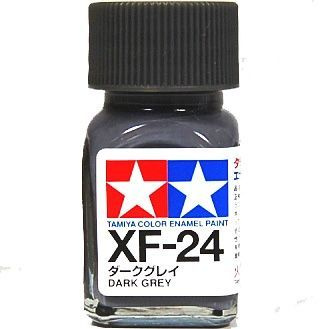 Краска эмалевая XF-24 DARK GREY FLAT, ENAMEL PAINT 10 ML. (ТЁМНО-CЕРЫЙ МАТОВЫЙ) TAMIYA 80324  #1