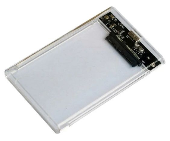 Внешний корпус для HDD/SSD AgeStar 3UB2P4C интерфейсы SATA III / USB3.0 корпус пластик цвет прозрачный, #1