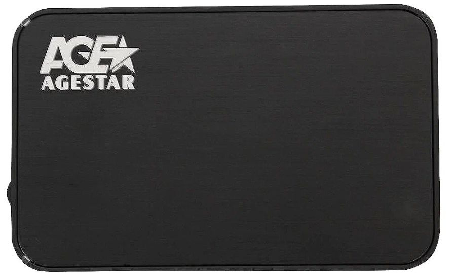 Внешний корпус для HDD AgeStar 3UB3A8-6G (BLACK) интерфейсы SATA II / USB3.0 пластик черный, форм-фактор #1