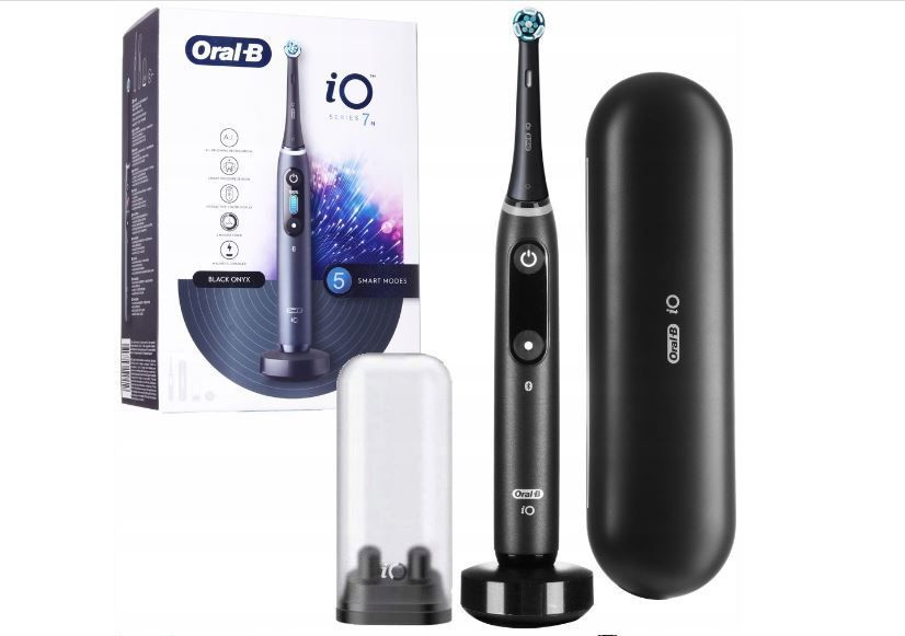 Oral-B Электрическая зубная щетка Электрическая зубная щетка Oral-B iO 7n, black onyx ( 2 насадки), черный, #1