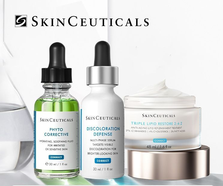 SkinCeuticals PHYTO CORRECTIVE GEL+Discoloration Defense+TRIPLE LIPID RESTORE 2:4:2 крем для лица Набор #1