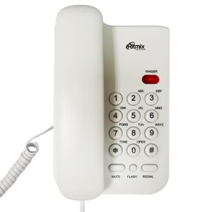 Телефон проводной RITMIX RT-311 white #1