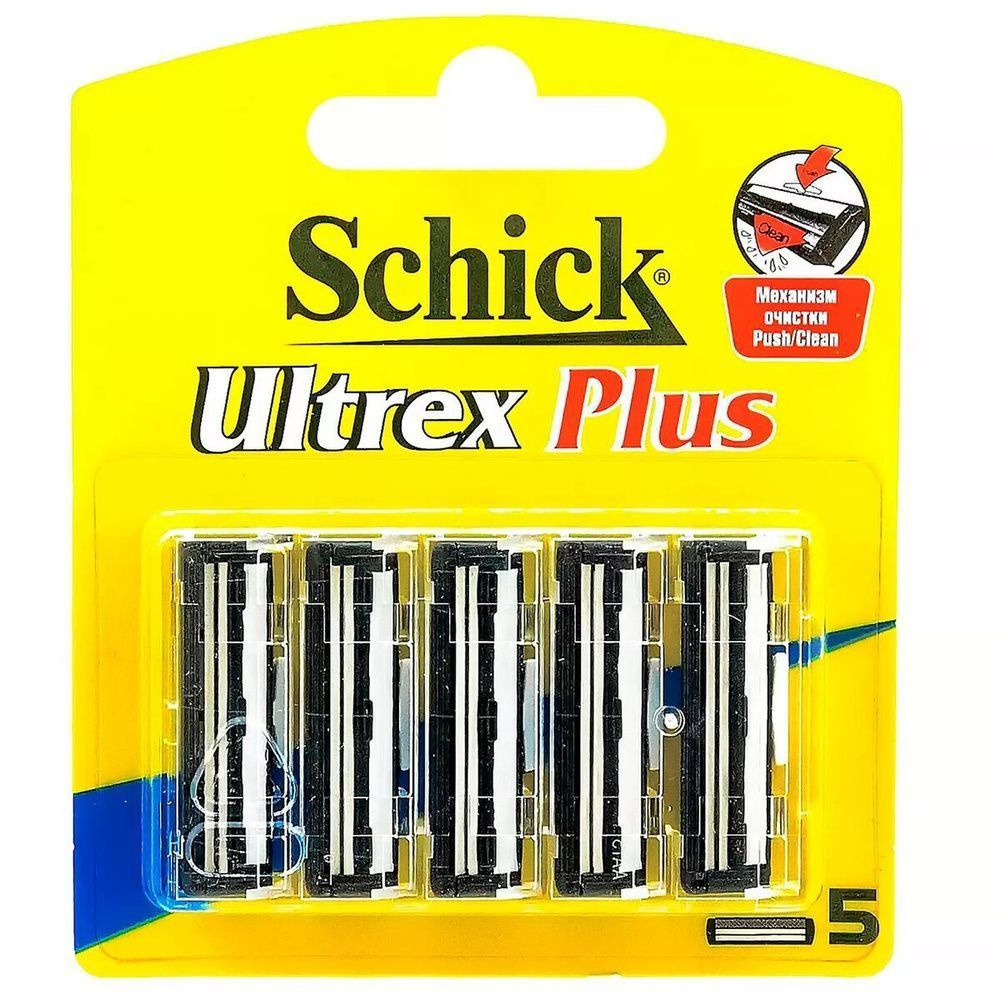 Сменные кассеты для бритья SCHICK ULTREX PLUS, 5 штук #1